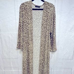 Maverick The Collection leopard print cardigan size S.